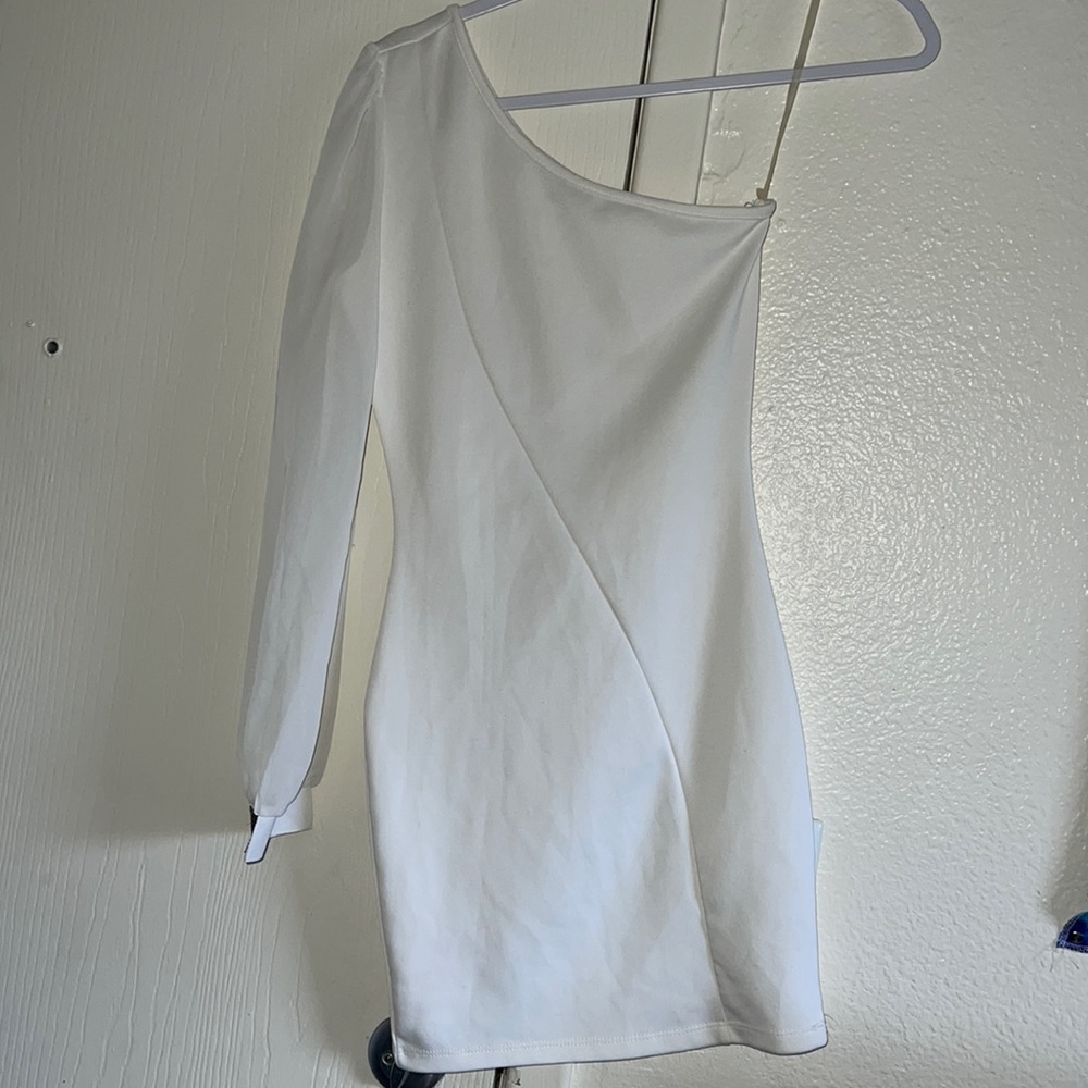 Charlotte russe white one shoulder dress